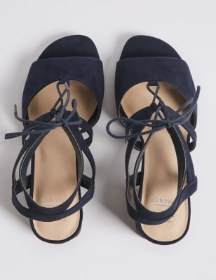 Wide fit lace online up sandals