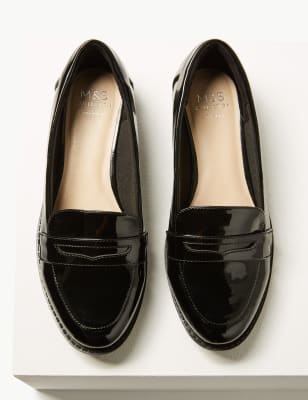 Extra wide store womens penny loafers