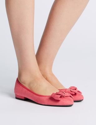 M&s bow ballerina discount pumps