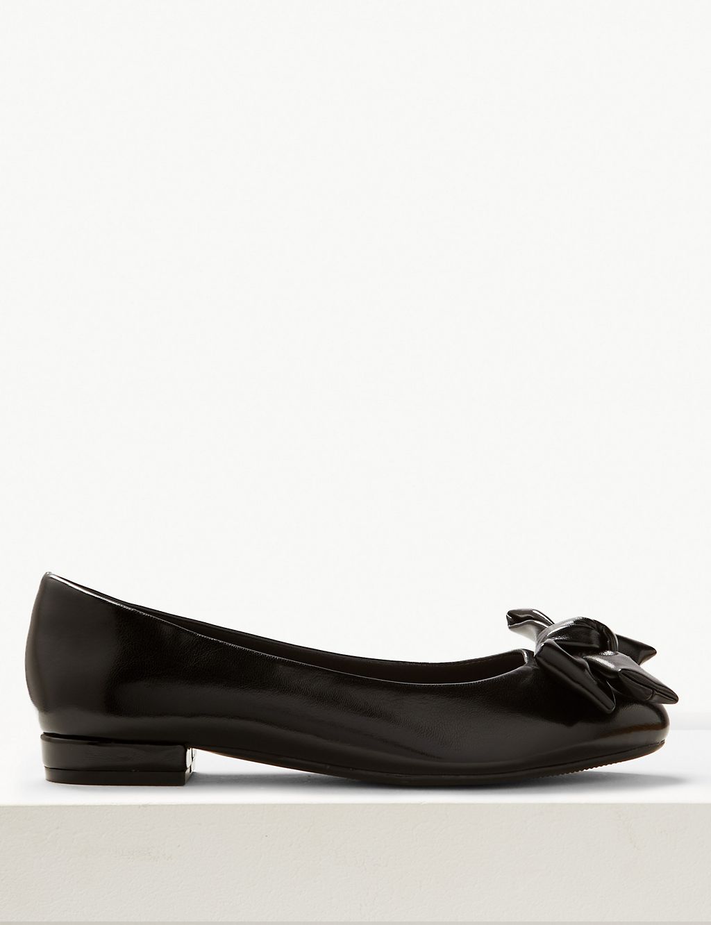 Extra Wide Fit Bow Ballet Pumps 1 of 5