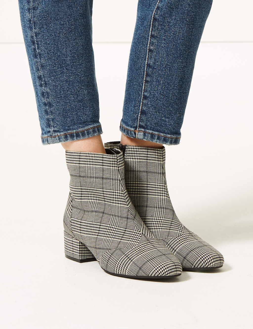 Extra Wide Fit Brogue Ankle Boots M S Collection M S