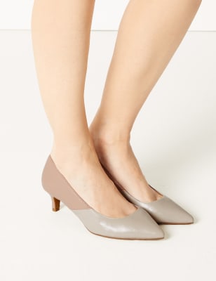 Extra wide on sale kitten heel shoes