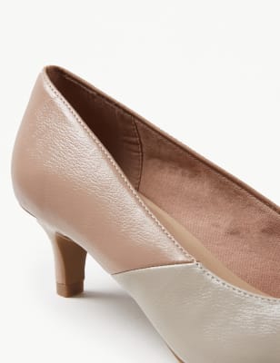 Wide fit hotsell small heel shoes