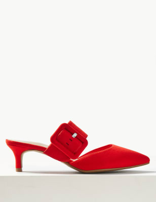 Wide fit 2025 red kitten heels