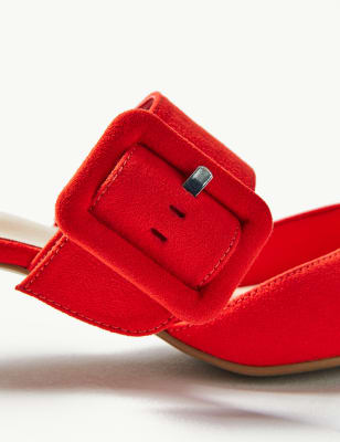 red kitten heels wide fit