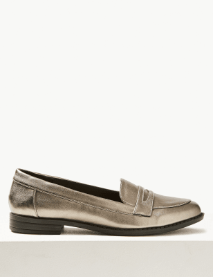 men's wide penny loafers