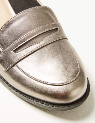 men's wide penny loafers