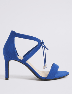 Extra wide clearance fit heeled sandals