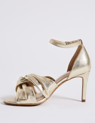 Extra wide 2024 gold sandals