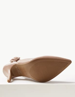 Extra wide nude on sale heels