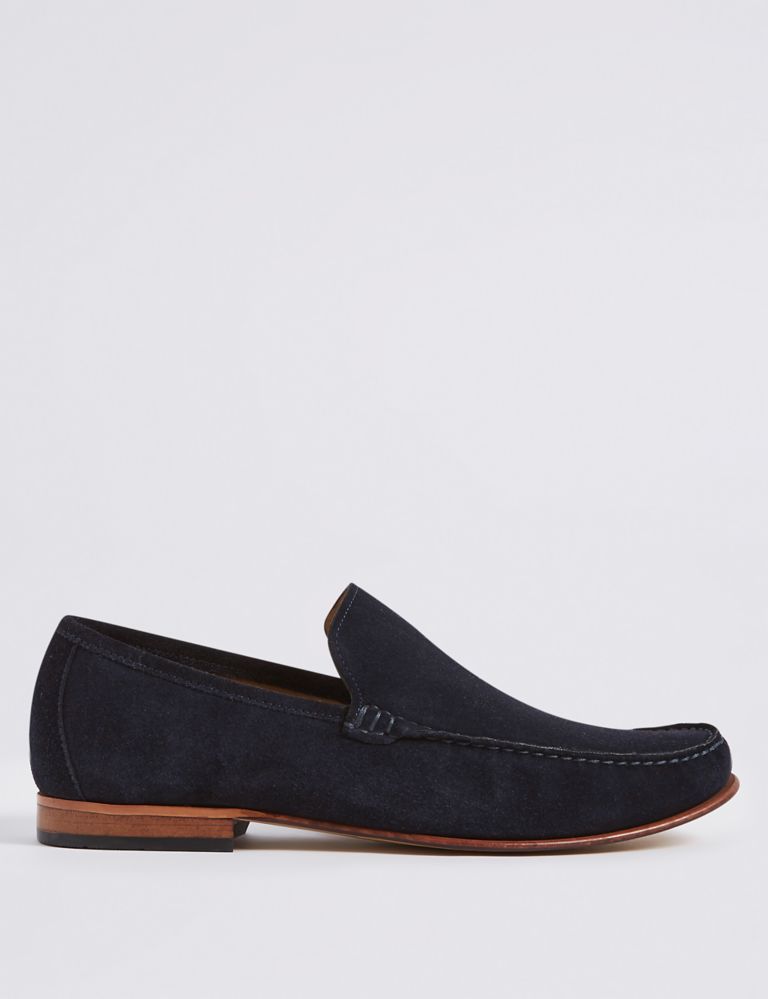 Extra Wide Fit Suede Loafers 2 of 6