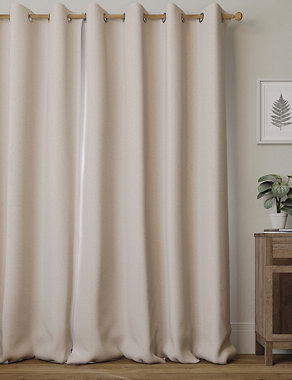 Eyelet Ultra Temperature Smart Blackout Curtains Image 2 of 6