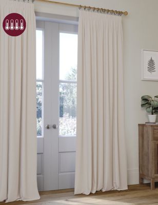 Eyelet Ultra Thermal Blackout Curtains, M&S Collection