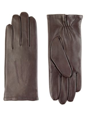 Leather Stitch Detail Gloves - AT