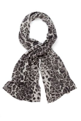 Pure Cashmere Leopard Print Scarf | M&S Collection | M&S