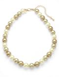 Pearl Effect Ombre Collar Necklace