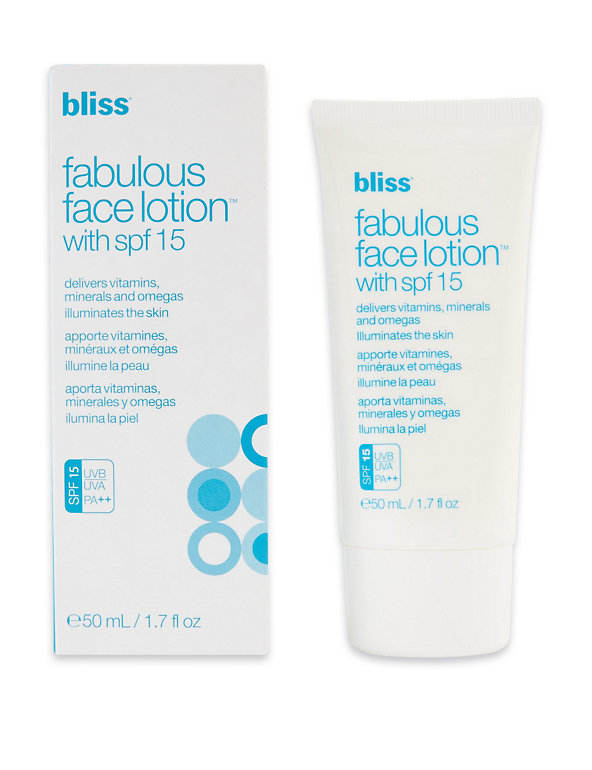 Fabulous Face Lotion SPF15 50ml Image 1 of 2