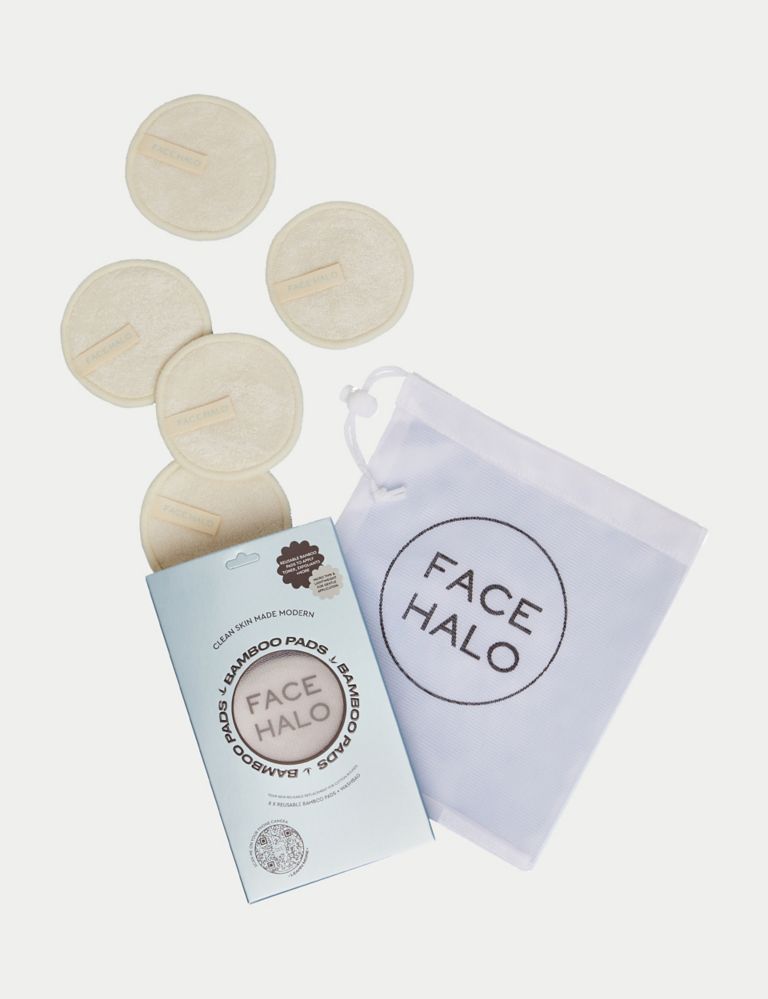 Face Halo Reusable Bamboo Pads 8 Pack 1 of 5