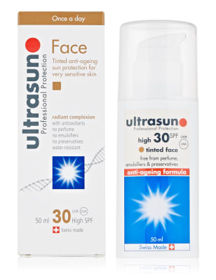 Face Tinted Spf 30 Honey 50ml Ultrasun Mands