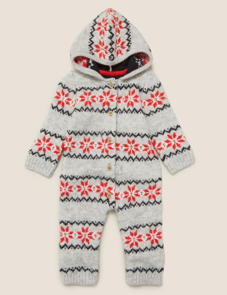 Fair Isle Christmas All in One (0-3 Yrs) 1 of 4