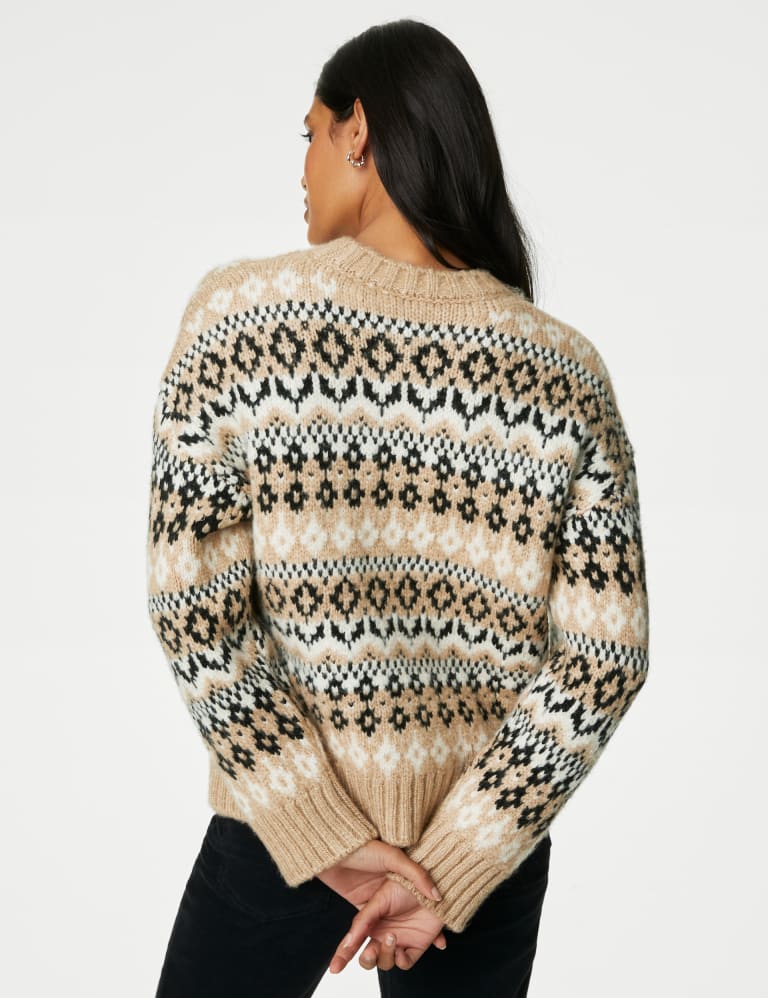 Fair Isle Crew Neck Jumper M&S Collection M&S