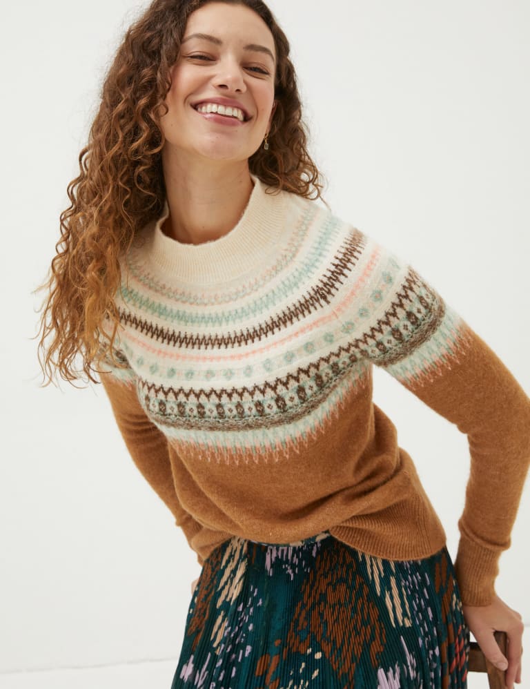 Fair isle jumper shop marks and spencer