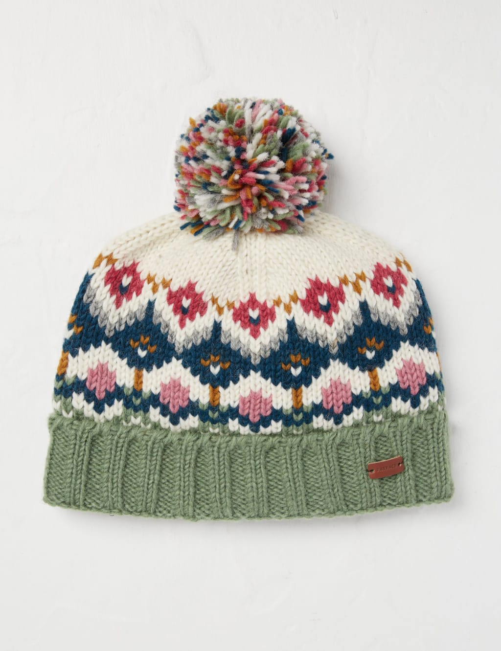 Fat face rib knit pom beanie new arrivals