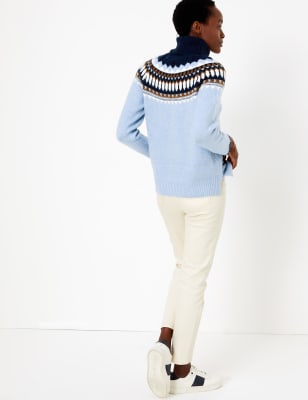 Fair isle jumper marks and spencer sale