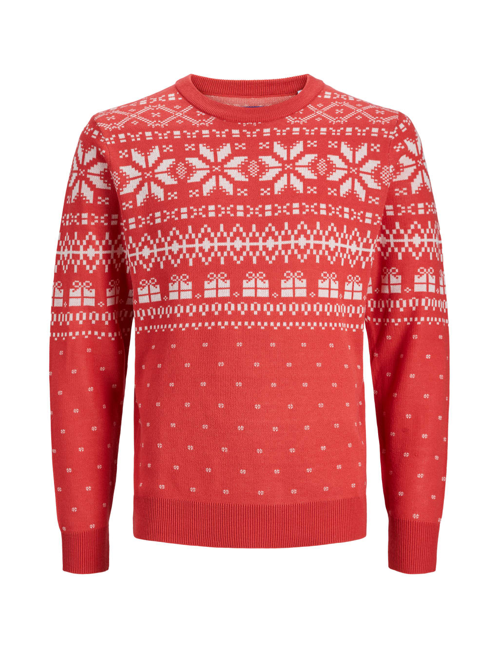 Fair Isle Reindeer Christmas Jumper JACK JONES M S