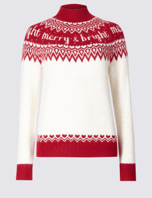 marks and spencer womens red jumpers
