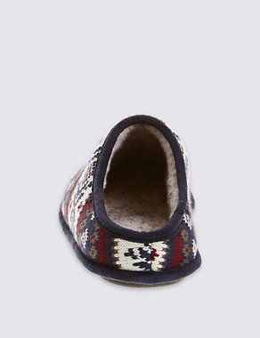 Fairisle Mule Slippers with Thinsulate™ Image 2 of 5