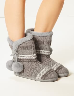 Memory foam hot sale slipper boots