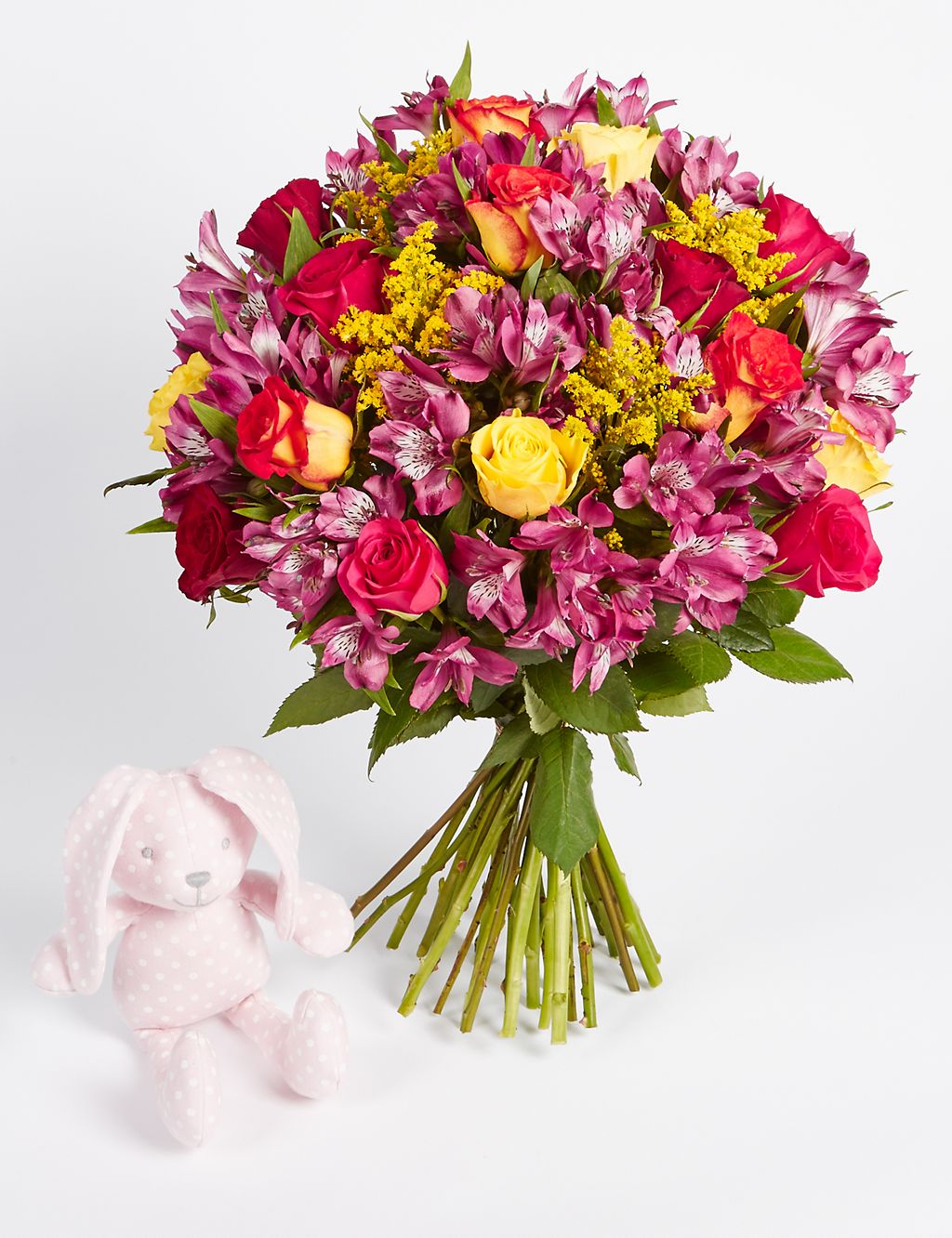 Fairtrade® Autumn Bouquet with Pink Bunny 3 of 5