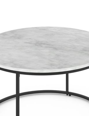 Farley Round Coffee Table M S, Marble Circle Coffee Table
