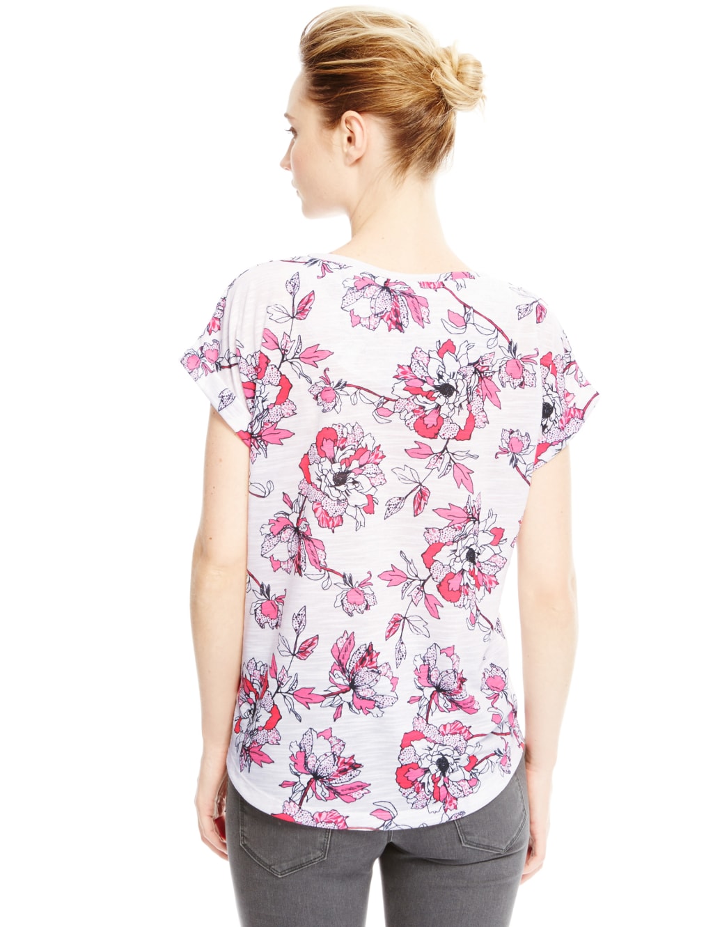 Fashion Targets Breast Cancer Floral TShirt M&S Collection M&S