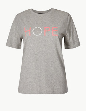 Fashion Targets Hope Cotton T-Shirt Image 2 of 6
