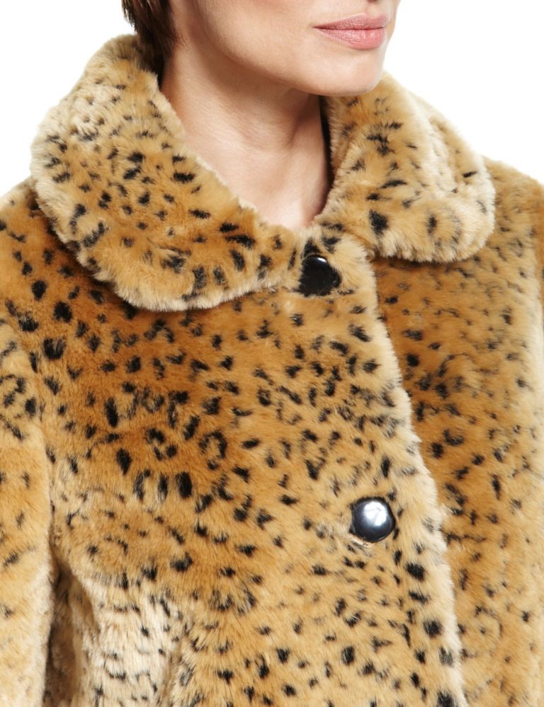 Faux Animal Fur Coat 4 of 7