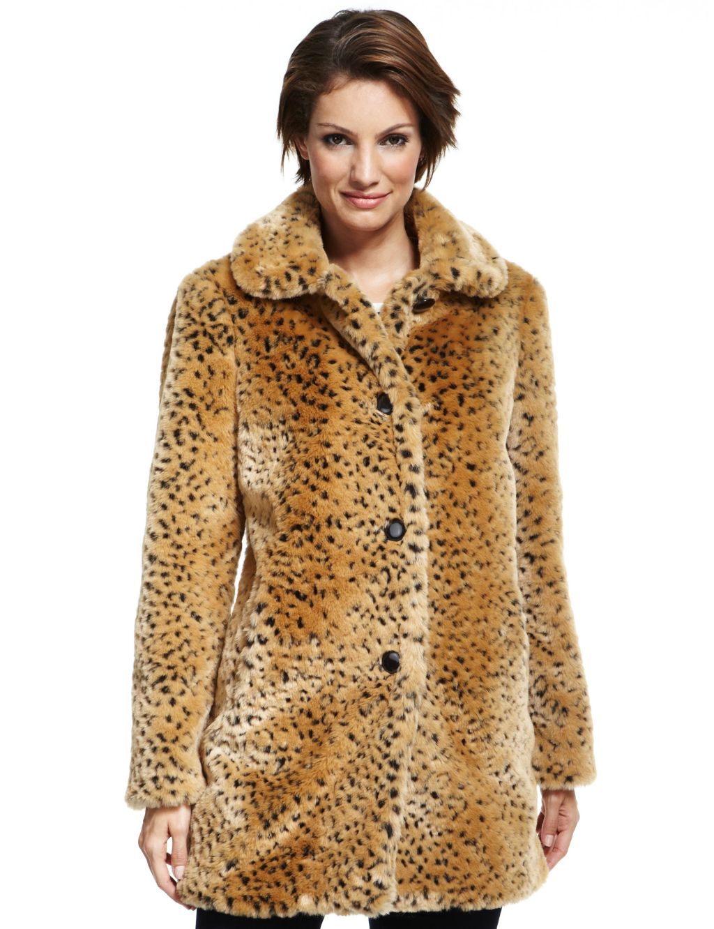 Faux Animal Fur Coat 3 of 7