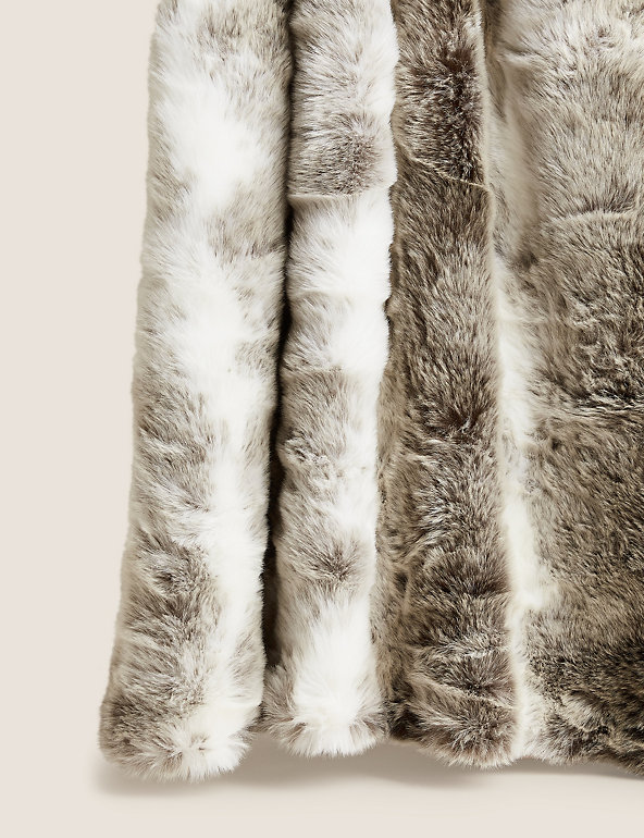 Faux Fur Animal Print Throw | M&S Collection | M&S