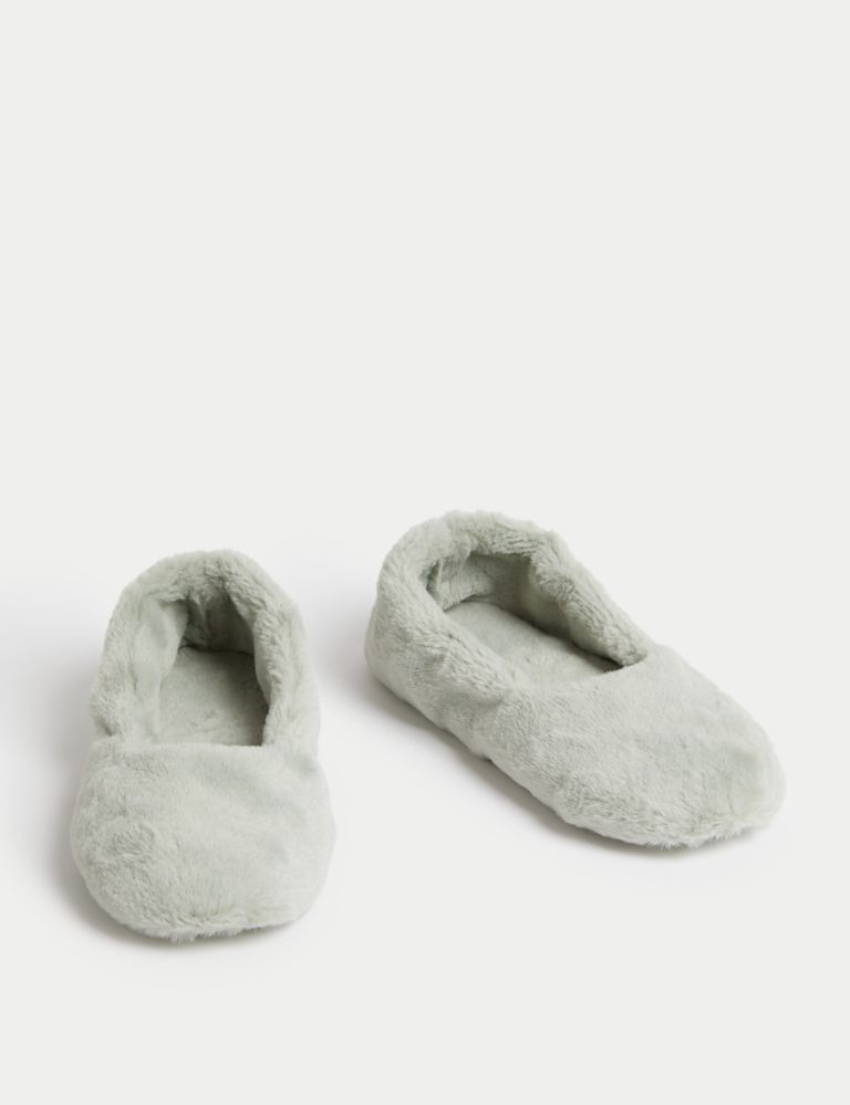 Faux Fur Ballerina Slippers with Freshfeet™ 2 of 3