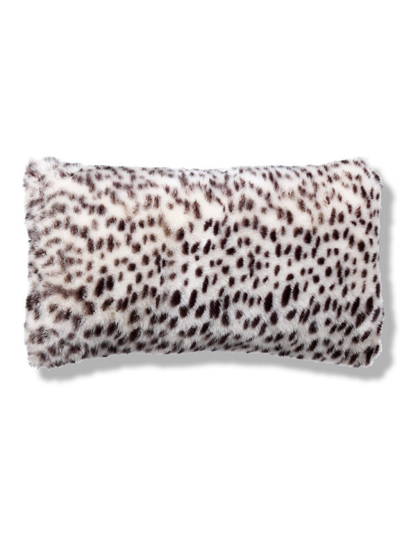Faux Fur Bolster Cushion Image 1 of 1