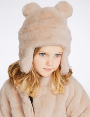 m&s fur hat