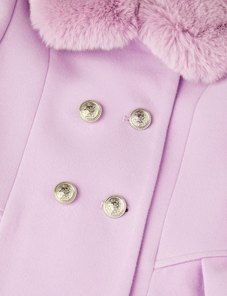 Faux Fur Collar Coat 3 15 Yrs