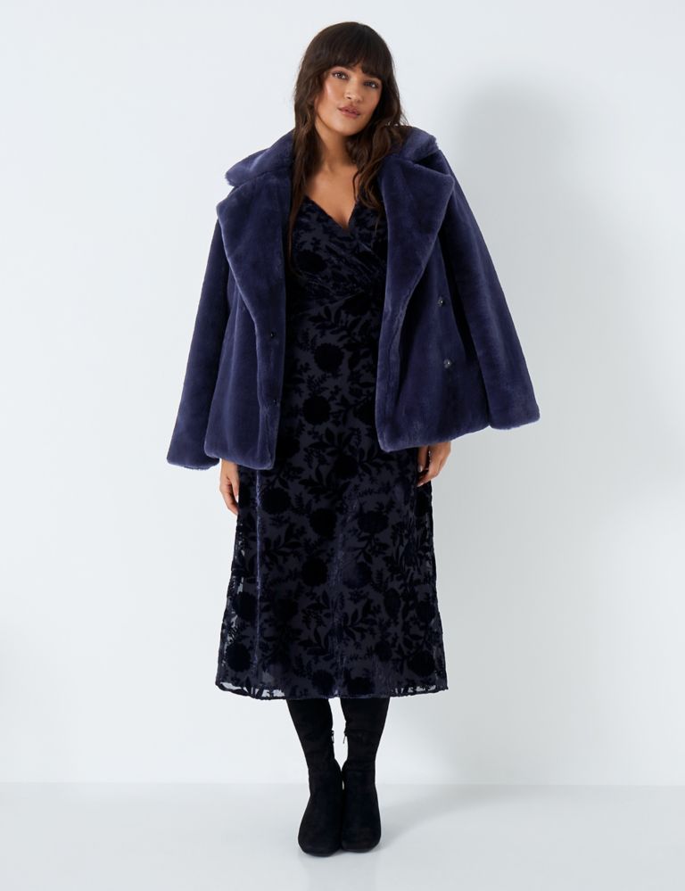 Faux Fur Collared Coat 3 of 5