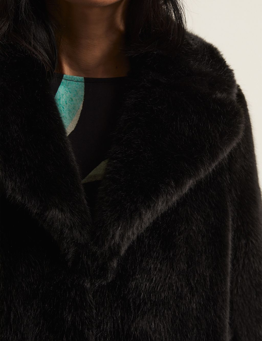 Faux Fur Collared Coat 4 of 7