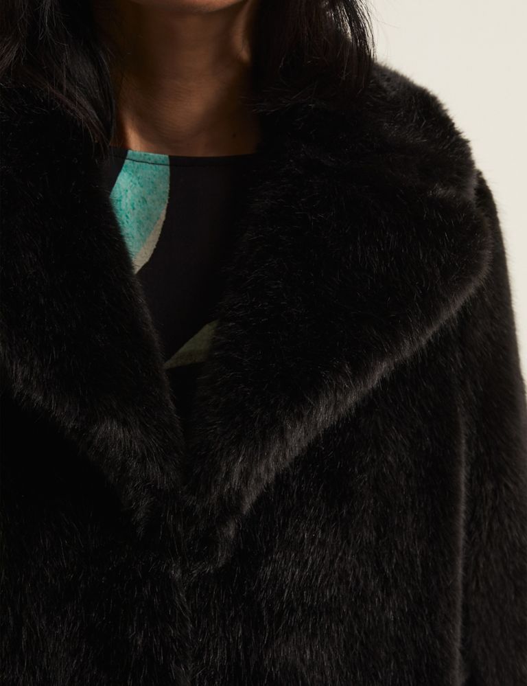 Faux Fur Collared Coat 6 of 7