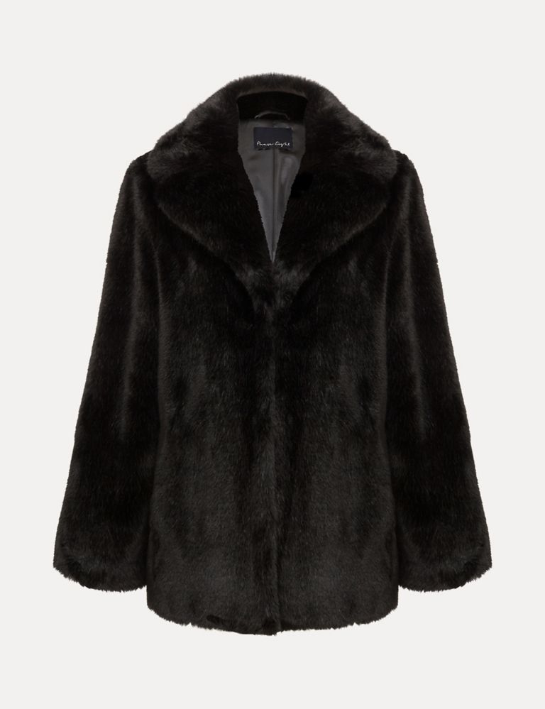 Faux Fur Collared Coat 2 of 7