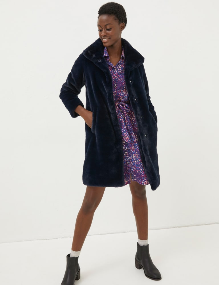 Marks and spencer fur jacket sale