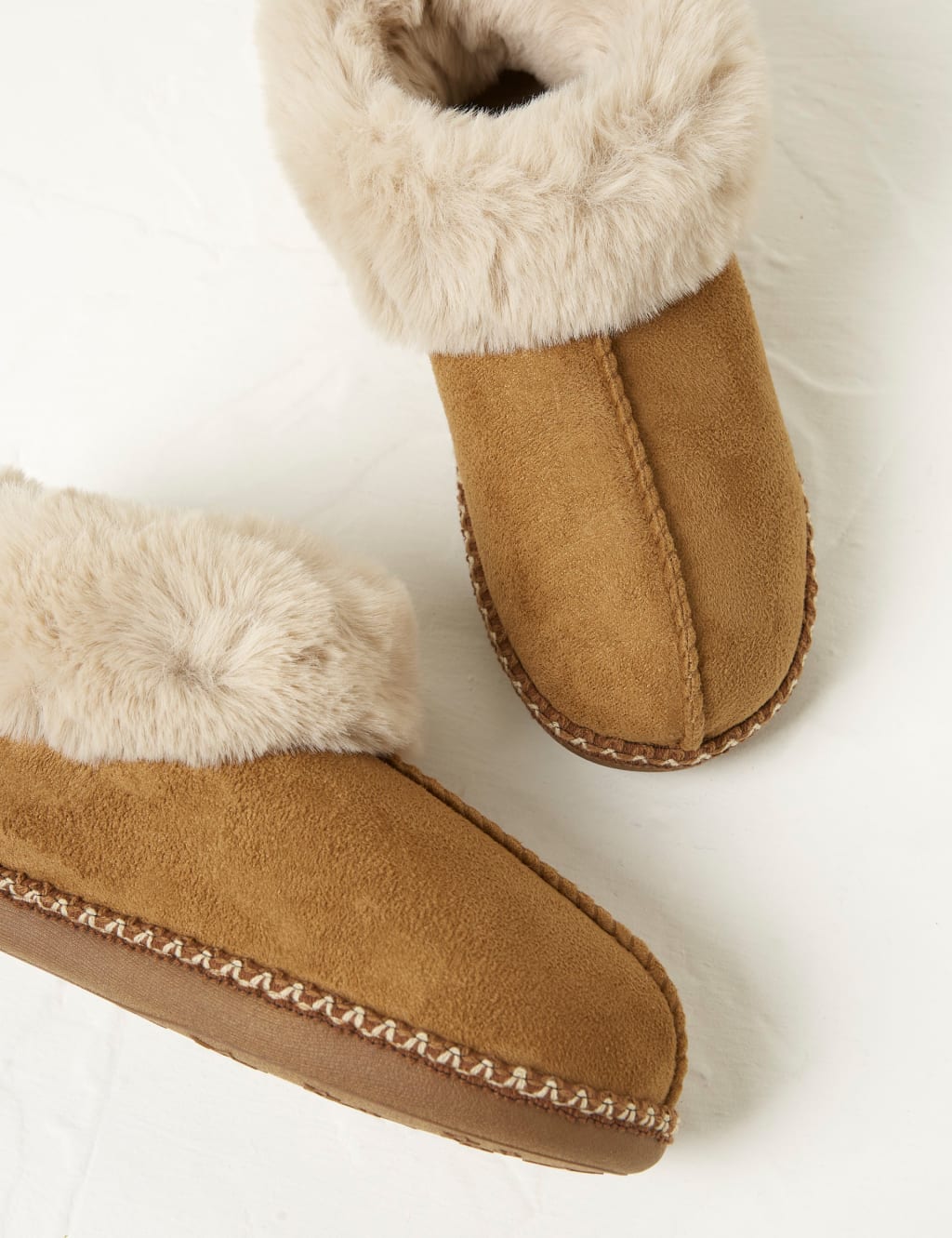 Faux Fur Cuff Slipper Boots 2 of 4