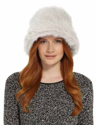Faux Fur Down Brim Hat M&S Collection M&S